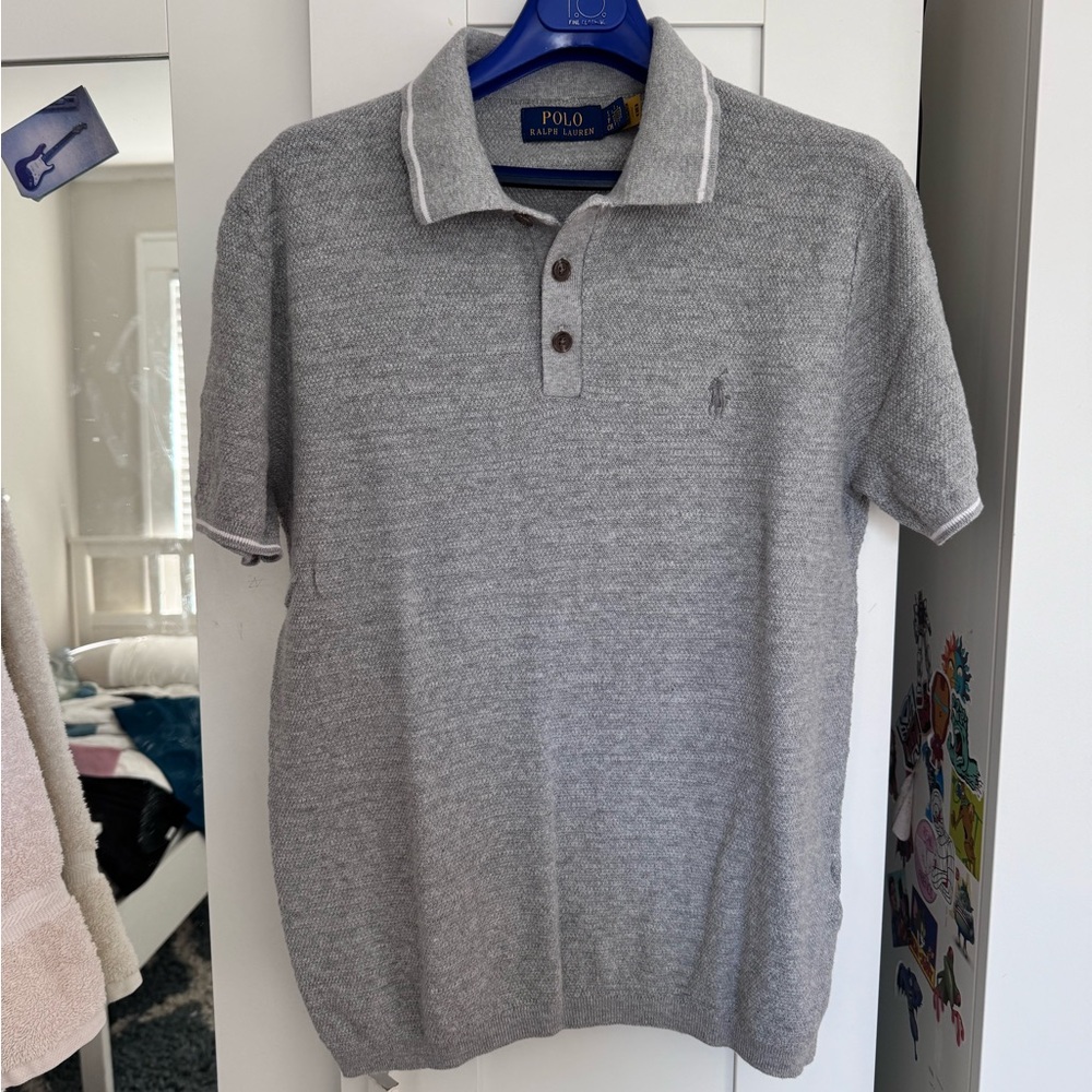 Polo by Ralph Lauren Men's Grey Polo Shirt